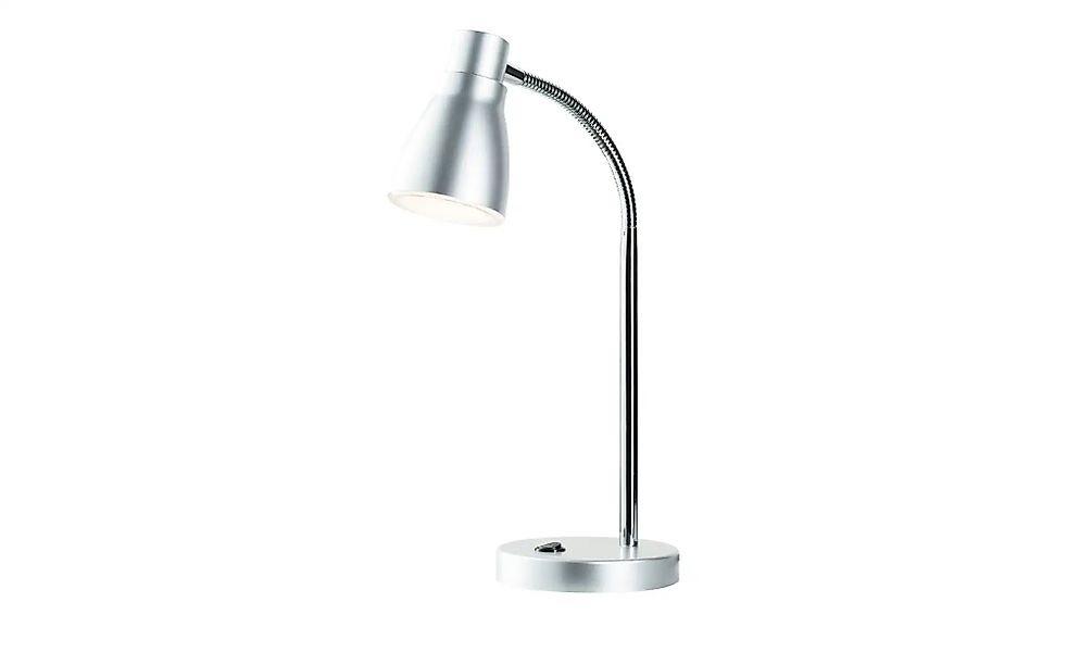 KHG LED-Tischleuchte silber mit flexiblem Arm   ¦ silber ¦ Maße (cm): H: 43 günstig online kaufen