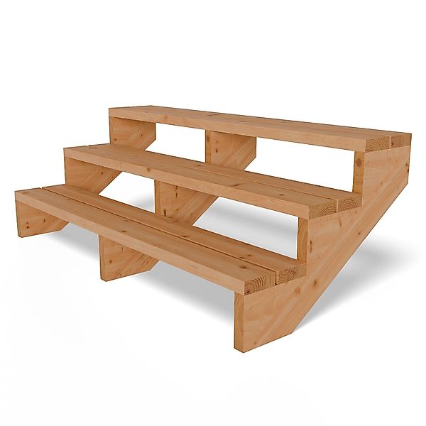 Gartenwelt Riegelsberger Außentreppe Terrassentreppe aus Lärche günstig online kaufen