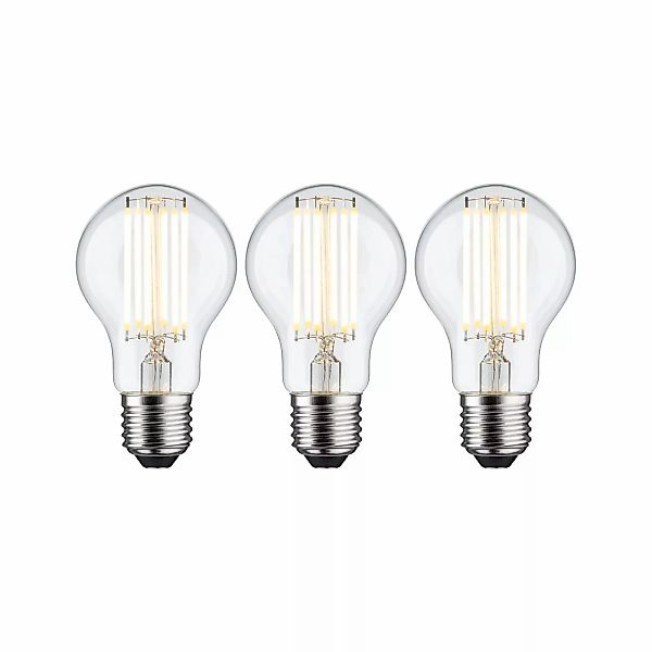 Paulmann "Eco-Line Filament 230V LED Birne E27 3er-Pack 1055lm 5W 3000K Kla günstig online kaufen