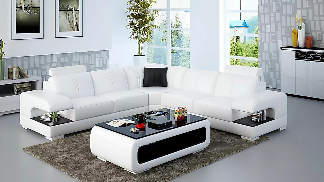 Xlmoebel Sofa Ledersofa mit Eckdesign und modernem Stil, Eckcouch Wohnlands günstig online kaufen