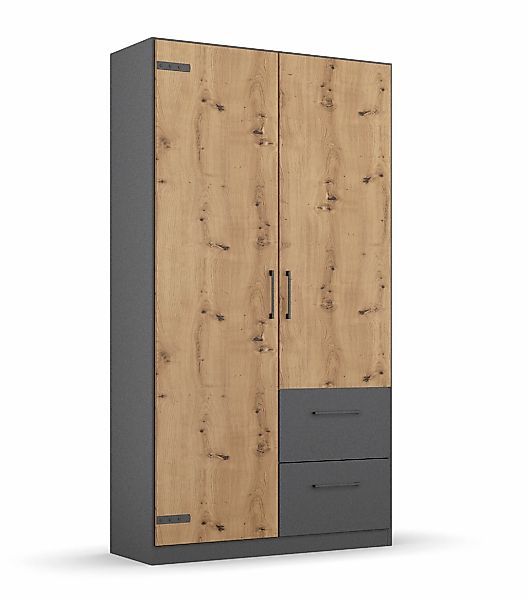 rauch Drehtürenschrank "Holmes", im Industrial Style, mit Schubkästen, mit günstig online kaufen