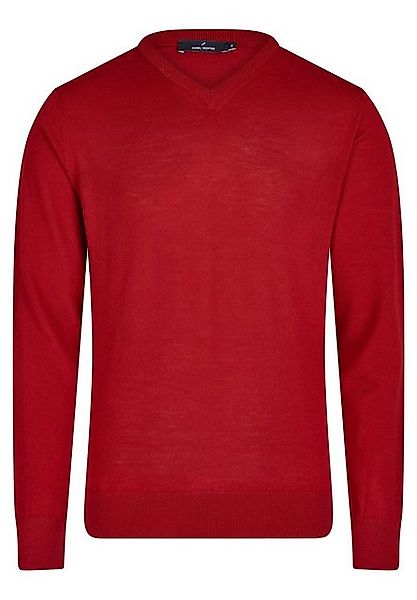 HECHTER PARIS V-Ausschnitt-Pullover Unimuster günstig online kaufen