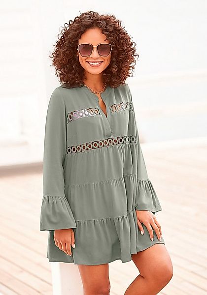 LASCANA mit Spitzeneinsätzen, Tunika, Blusenkleid, Strandmode günstig online kaufen