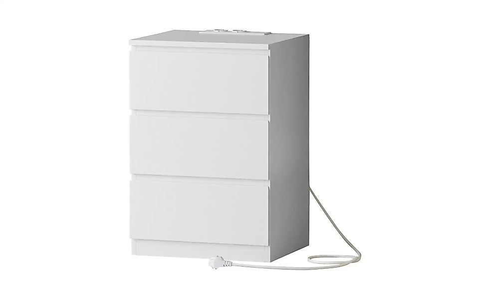 Nachttisch   ¦ weiß ¦ Maße (cm): B: 40 H: 59 Tische > Nachttische - Höffner günstig online kaufen