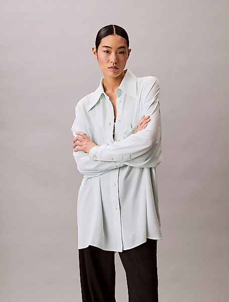 Calvin Klein Jeans Hemdbluse "GAUZE SHIRT", Mit Rundhalsausschnitt günstig online kaufen