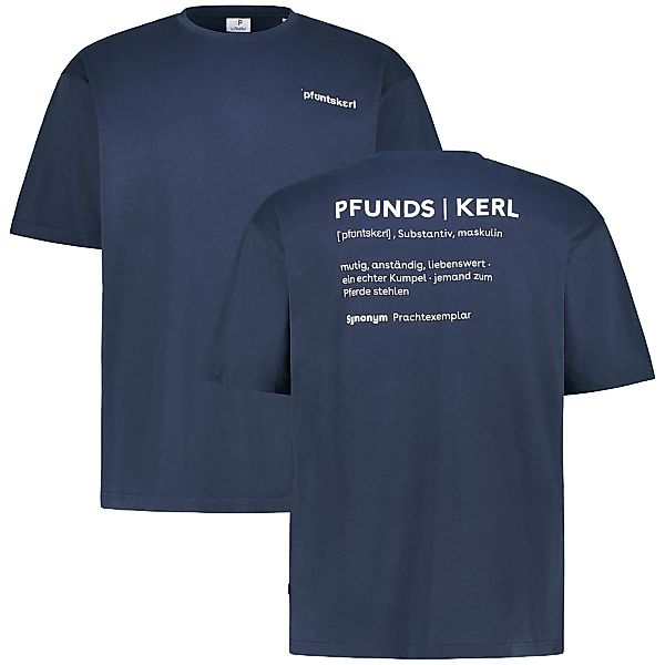 Pfundskerl T-Shirt mit Print auf Vorder- und Rückseite Farbe dunkelblau Grö günstig online kaufen