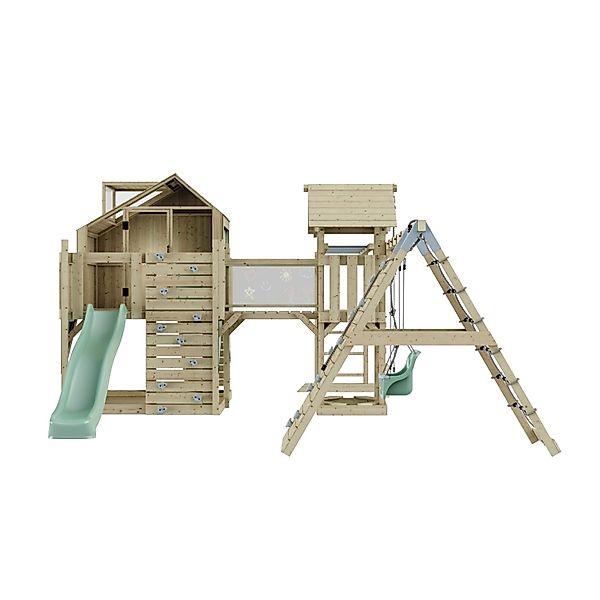 OutdoorToys Spielturm Milo mit Babyschaukel Mintgrün günstig online kaufen