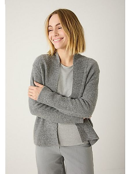MORE&MORE Strickjacke Cardigan mit offener Front günstig online kaufen