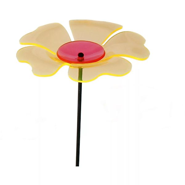 Gartenstecker Lichtspiel Mohnblume 170 cm günstig online kaufen