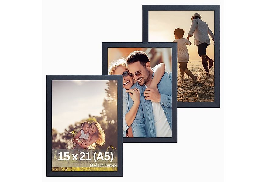 Victor (Zenith) Bilderrahmen Klee, Bilderrahmen Set Schwarz A5 15x21 cm, Bi günstig online kaufen