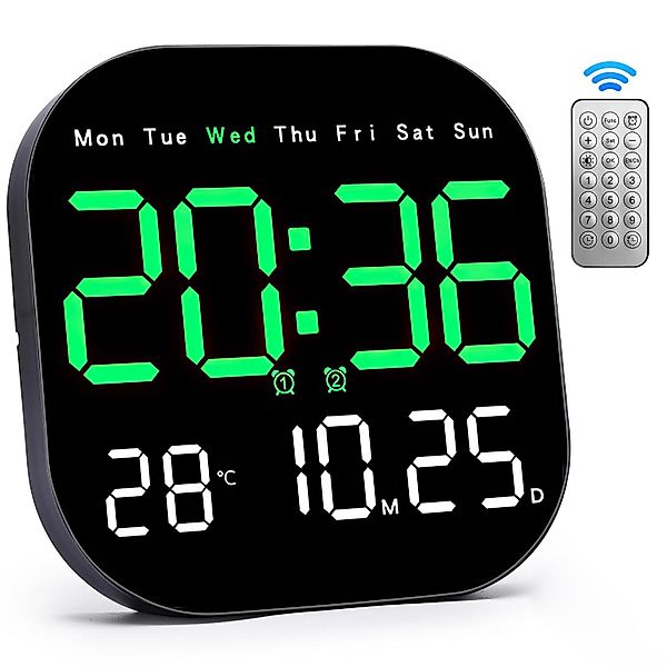 ZEUOPQ Wanduhr Digitale Uhr mit Fernbedienung, günstig online kaufen