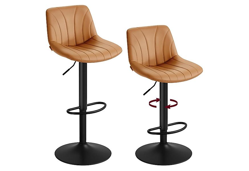 VASAGLE Barhocker Barstühle (2 St), Schminkstuhl, Stizhocker,höhenverstellb günstig online kaufen