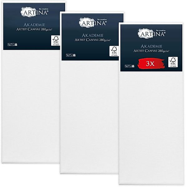 Artina Akademie Keilrahmen 30x80cm FSC 3tlg günstig online kaufen