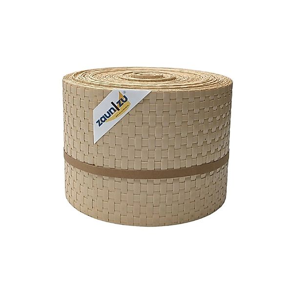 zaunzu Sichtschutz Rattan PE für Doppelstabmatten Beige 26m günstig online kaufen