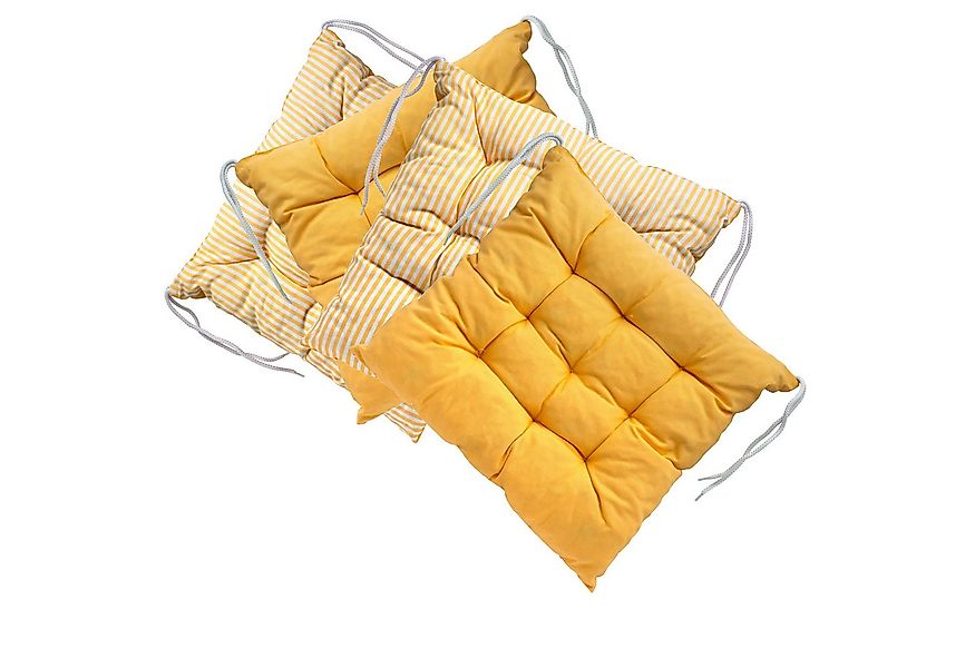 LILENO HOME Stuhlkissen - Wende Sitzkissen für Gartenstuhl oder Küchenstuhl günstig online kaufen