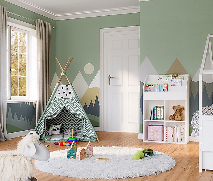 Bellabino Kinderregal Koro, weiß, inkl. 4 günstig online kaufen