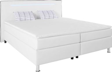COLLECTION AB Boxspringbett "London, inklusive Topper und Kissen, mit LED-B günstig online kaufen