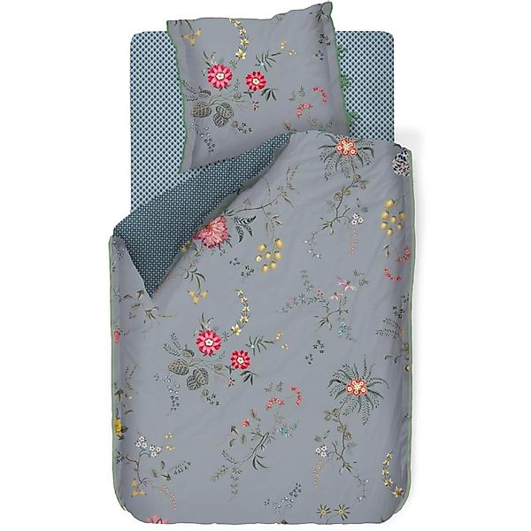 PiP Studio Bettwäsche Fleur Grandeur Blau, günstig online kaufen