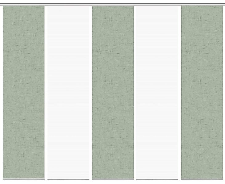 Vision S Schiebegardine "PIVE 5er SET" Paneelwagen 5 Stk. tlg. Schiebevorha günstig online kaufen