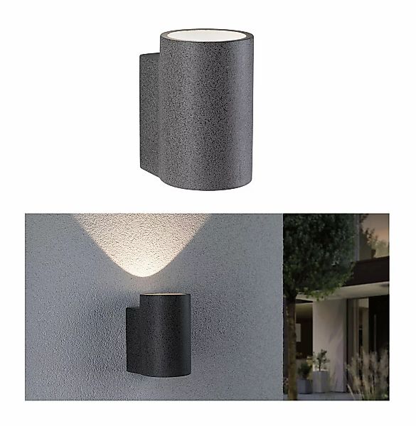 Paulmann "LED Außenwandleuchte Concrea IP65 110x135mm 3000K 6,8W 300lm 230V günstig online kaufen