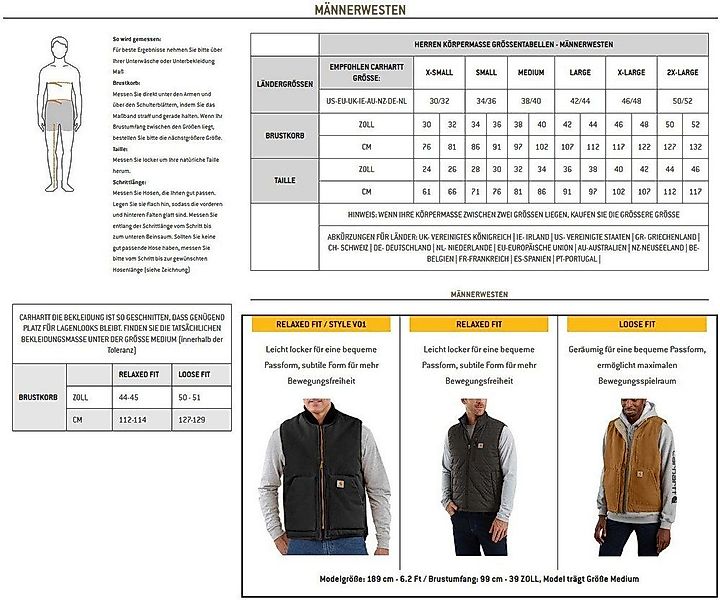 Carhartt Sweatweste Midw. Insulated 105475 günstig online kaufen