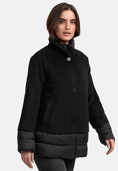 MANISA Winterjacke, ohne Kapuze, mit modischen Materialmix und Wolle günstig online kaufen