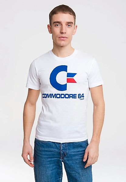 LOGOSHIRT T-Shirt "Commodore C64 Logo" mit Commodore-Logo günstig online kaufen