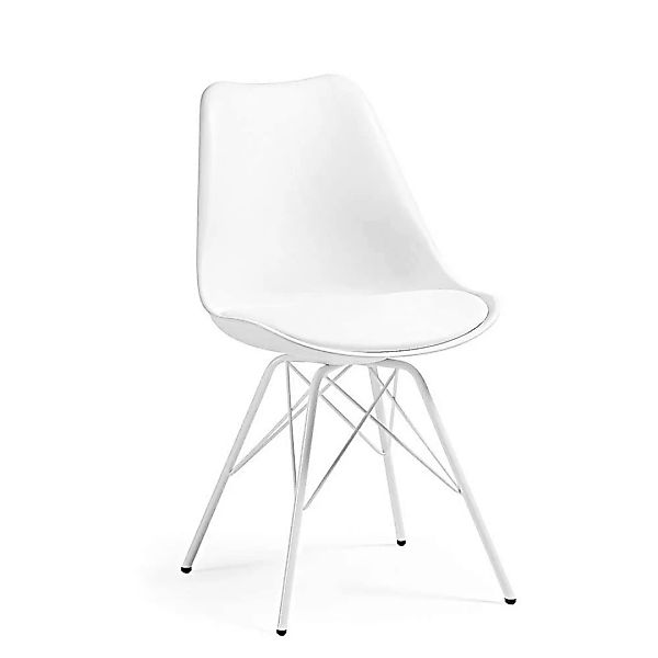 Schalenstuhl Set in Weiß modern (4er Set) günstig online kaufen