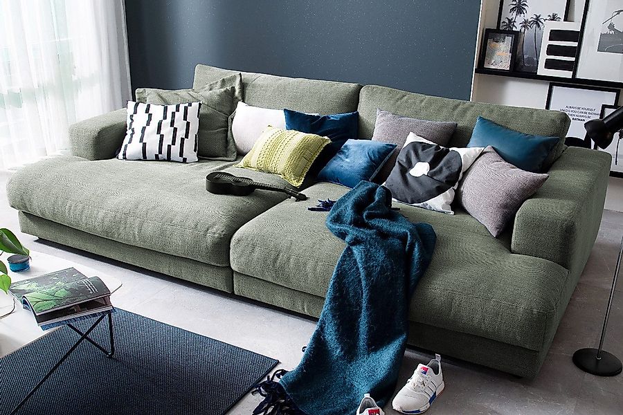 KAWOLA Big-Sofa MADELINE, Couch Stoff oder günstig online kaufen