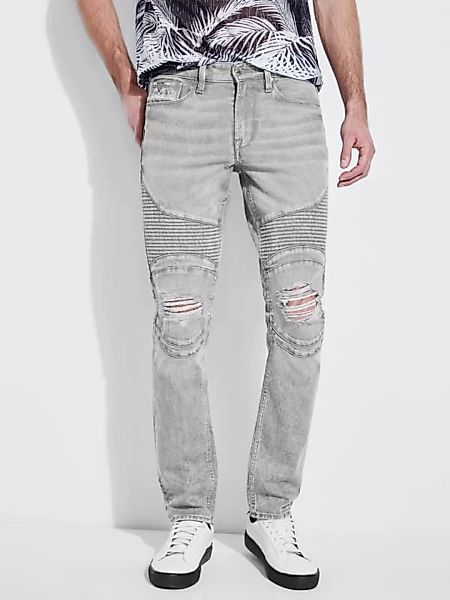 Jeans Used-Optik Steppnähte Abriebstellen günstig online kaufen