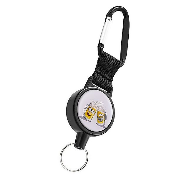 WEBBOMB Schlüsselanhänger Ausweis Jojo mit Stahlseil ausziehbar Schlüsselro günstig online kaufen