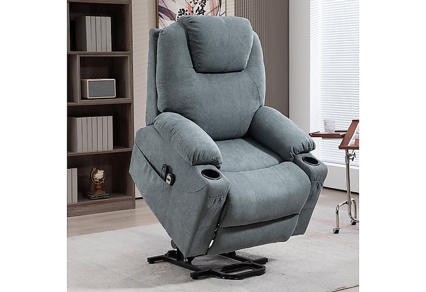 HOMCOM Massagesessel Elektrischer Aufstehsessel mit Seitentaschen (Fernsehs günstig online kaufen