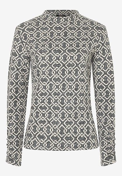 MORE&MORE Sweatshirt Jersey Jaquard Shirt with günstig online kaufen