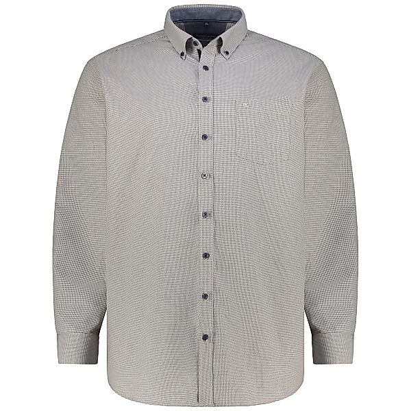 CASA MODA Freizeithemd mit Allover-Muster Farbe beige Größe: 4XL günstig online kaufen