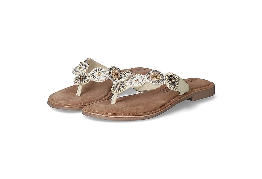 Lazamani LAZAMANI LA75451 OFFWHITE Damen Glattleder weiss Pantolette günstig online kaufen