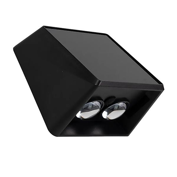 LUXULA Solar Wandleuchte 2-flammig Up/Down CCT Warm- Kaltweiß 3000-6500K Ak günstig online kaufen