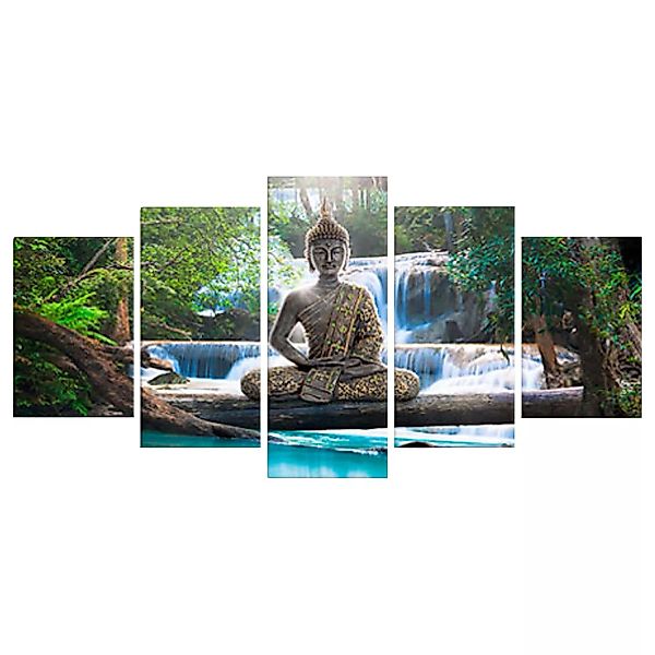 home24 Wandbild Buddha and Waterfall günstig online kaufen