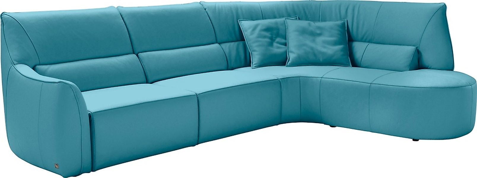 Egoitaliano Ecksofa "Puffy, extravagant & edel, Retro Designsofa, hoher Sit günstig online kaufen