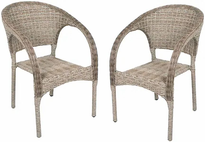 Garden Pleasure Stapelstuhl »BASTIA« (Set) 2 Stk. 2er Set günstig online kaufen