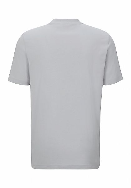 BOSS GREEN Rundhalsshirt Tee mit gummiertem Kontrast-Logo günstig online kaufen