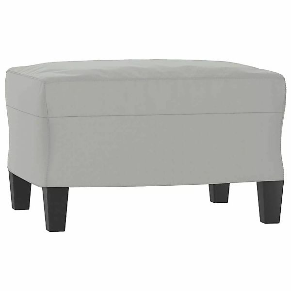 vidaXL Fußhocker Hellgrau 60x50x41 cm Mikrofasergewebe günstig online kaufen