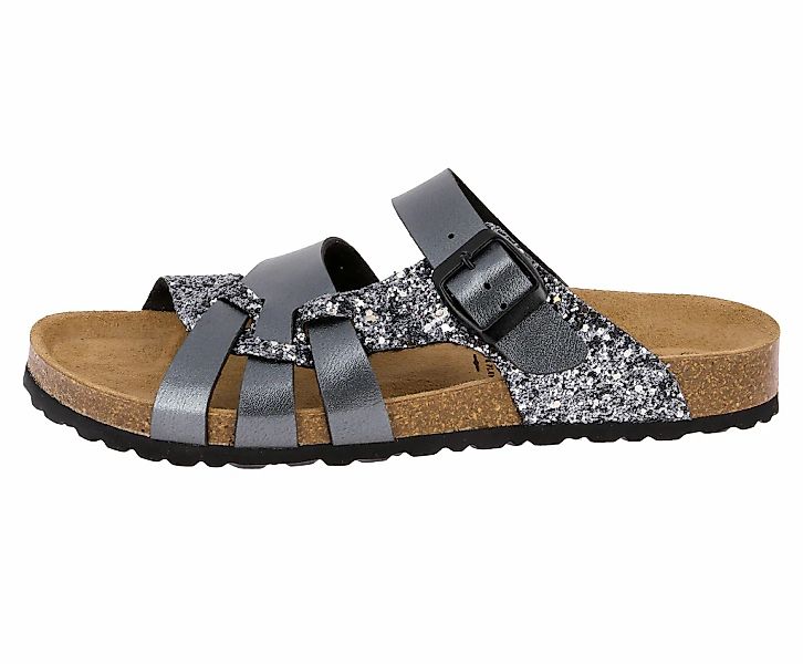 Lico Pantolette Bioline Gleam - anthrazit günstig online kaufen