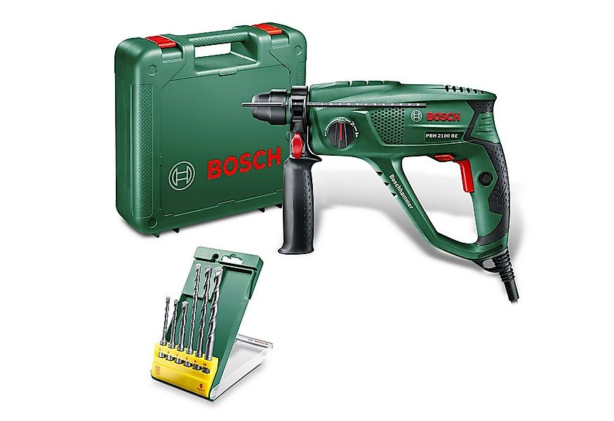 Bosch Home & Garden Bohrhammer PBH 2100 RE, 230 V, max. 2300 U/min, inkl. 6 günstig online kaufen