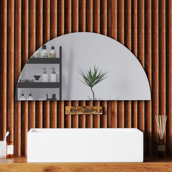 Aica Sanitär Dekospiegel Wandspiegel Halbrund Badspiegel günstig online kaufen