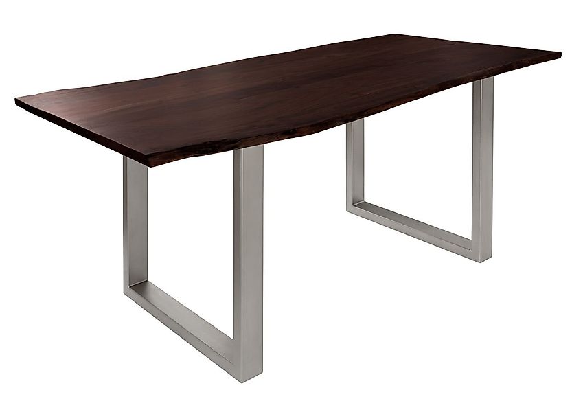 Massivmoebel24 Baumkantentisch FREEFORM (Baumtisch Akazie 160x90x76 günstig online kaufen