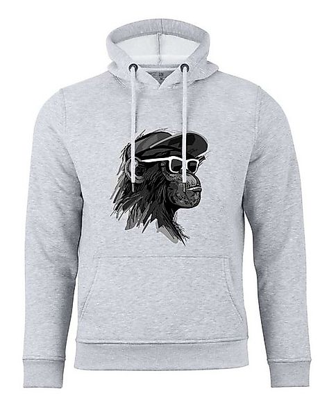 Cotton Prime® Hoodie mit Affenmotiv - Cool Monkey mit Brille mit weichem In günstig online kaufen