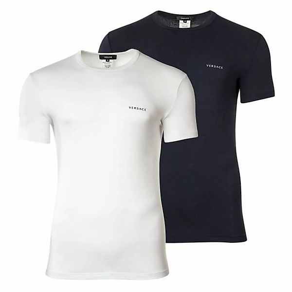 Versace T-Shirt Herren T-Shirt, 2er Pack - Unterhemd, Rundhals günstig online kaufen