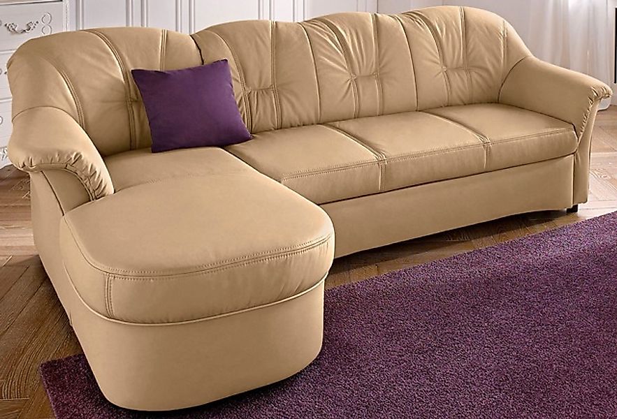 DOMO collection Ecksofa »Flores Schlafsofa, B/T/H: 233/142/86 cm, L-Form«, günstig online kaufen