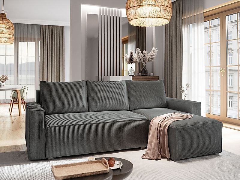 Masseno Ecksofa POTARO mit Schlaffunktion L-Form, günstig online kaufen