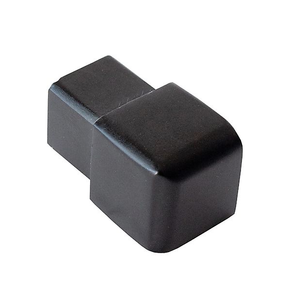 Dalsys Endstück Quadratprofil 12,5mm Alu Eloxiert Schwarz Eckstücke günstig online kaufen